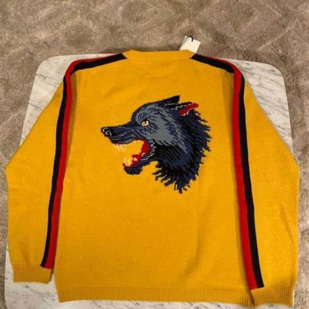 Gucci "Blind for Love" Wolf Sweater